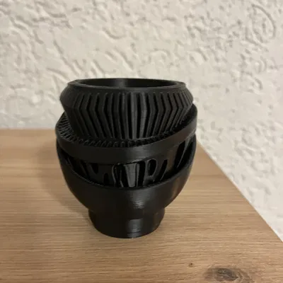 Modular Planter – Chậu modular 2 phần kèm dĩa lót