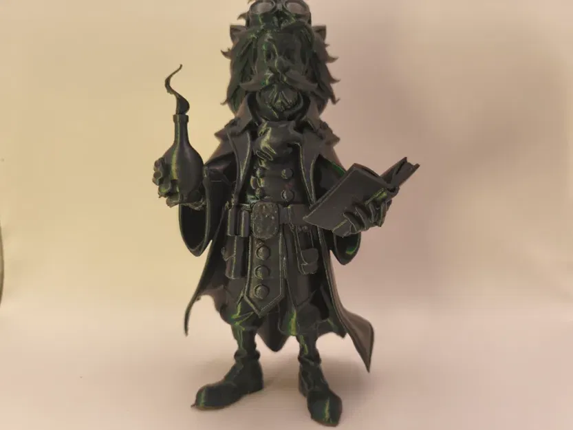 Tượng Nhà Giả Kim Steampunk (Steampunk Alchemist Figure) - Image 1