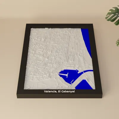 Valencia, El Cabanyal, Tây Ban Nha - Mô hình 3D thu nhỏ