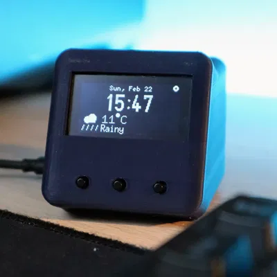 DeskMate Mini Smart Display – Màn hình bàn làm việc thông minh ESP32