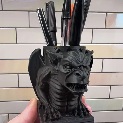 Chặn Giấy Hình Quái Vật Gargoyle - Ly Cắm Bút 3D Độc Đáo