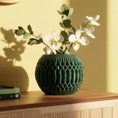 Soft Stardust – Chậu trang trí vân hình học