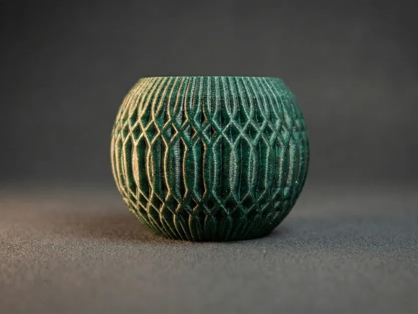 Soft Stardust – Chậu trang trí vân hình học - Image 3