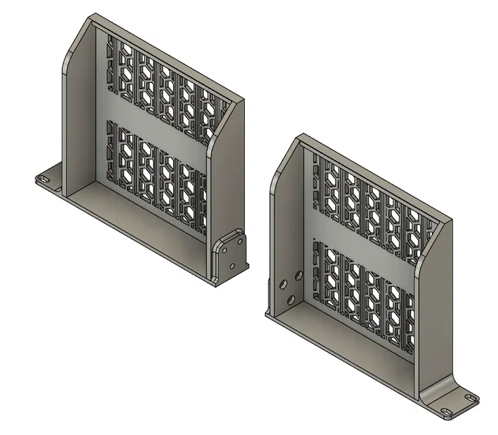 Kệ kín gắn rack 19-inch dạng module (Closed Shelf 19-inch Modular Rack Mount) - Image 1