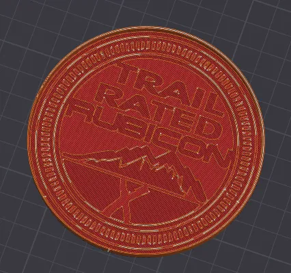 Lót ly "Trail Rated Rubicon" – Phụ kiện độc đáo cho người mê Jeep - Image 1