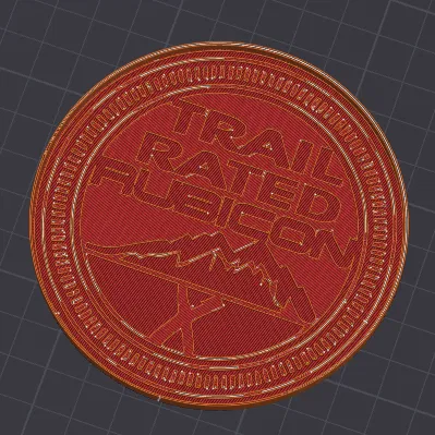 Lót ly "Trail Rated Rubicon" – Phụ kiện độc đáo cho người mê Jeep