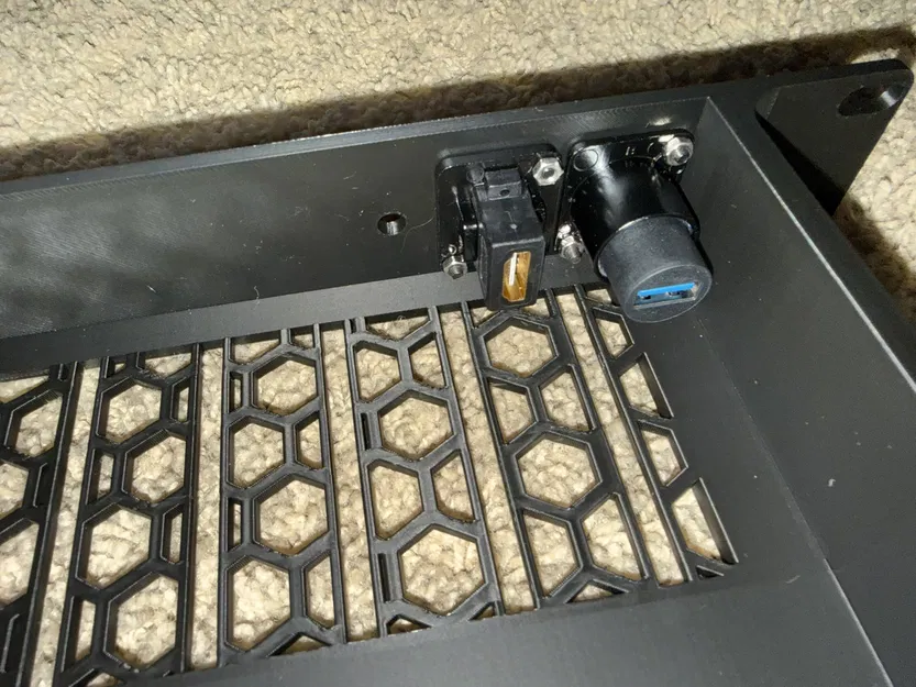 Tấm blank plate passthrough modular 19-inch kèm shelf - Image 4