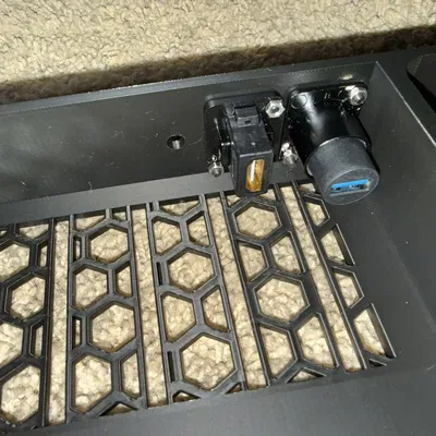 Tấm blank plate passthrough modular 19-inch kèm shelf