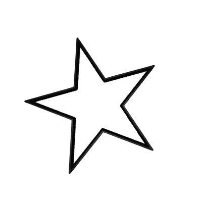 Mô Hình 3D "Silueta estrella" - Trang Trí Hình Ngôi Sao