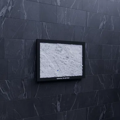 Valencia, Pla del Real, Tây Ban Nha - Mô hình 3D mini địa hình