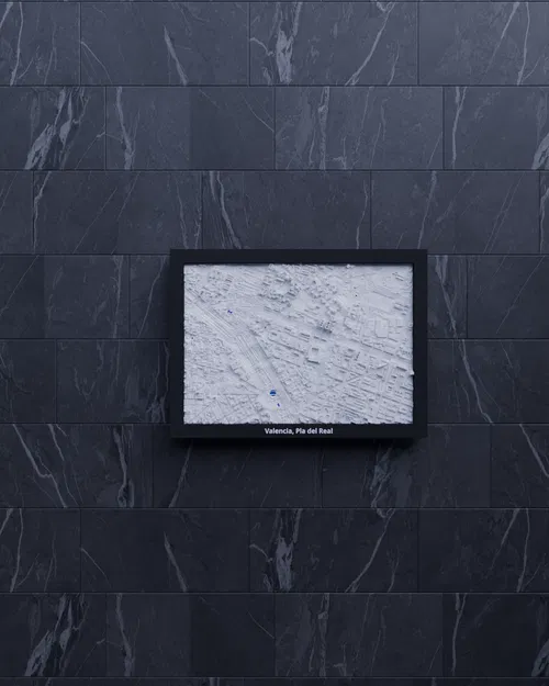 Valencia, Pla del Real, Tây Ban Nha - Mô hình 3D mini địa hình - Image 5