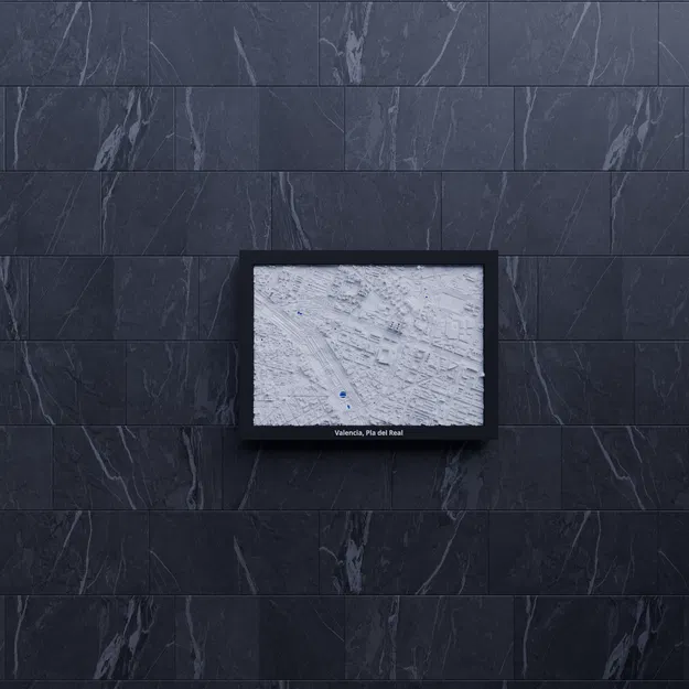 Valencia, Pla del Real, Tây Ban Nha - Mô hình 3D mini địa hình - Image 7