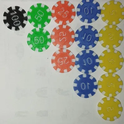Chip Poker 3D Theo Yêu Cầu - In Theo Mệnh Giá
