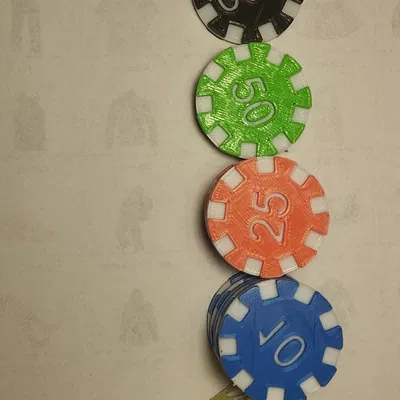 Chip Poker 3D Theo Yêu Cầu - In Theo Mệnh Giá