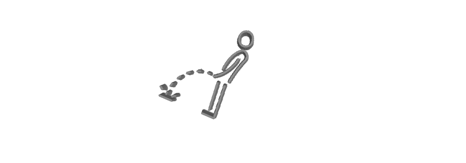 Mô hình 3D Chàng Trai Tè - Đồ trang trí độc đáo và hài hước - Image 1