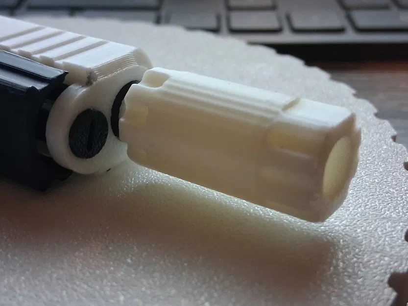 Muzzle Brake & Threaded Barrel cho Glock Fidget Keychain G26 – Đồ chơi mini trượt - Image 3