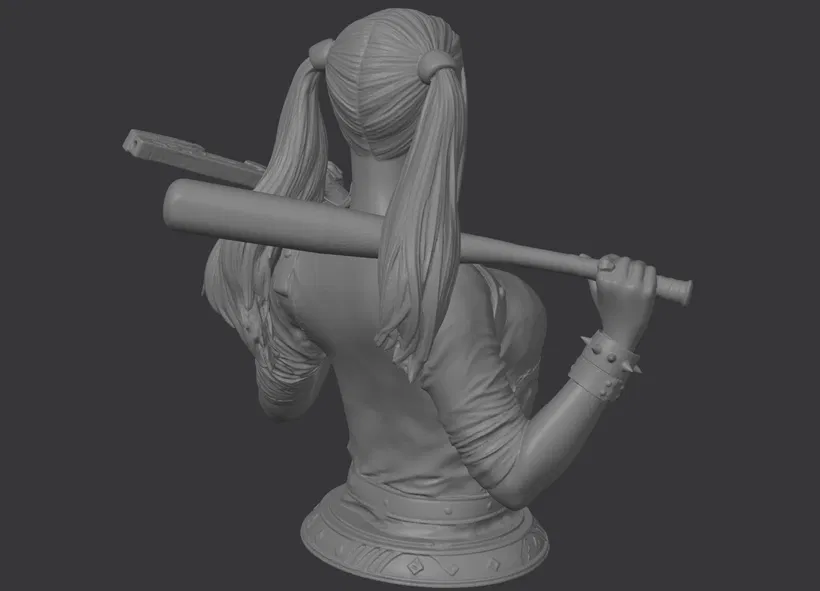 Tượng Bán Thân Harley Quinn (Harley Quinn Bust) - Image 3