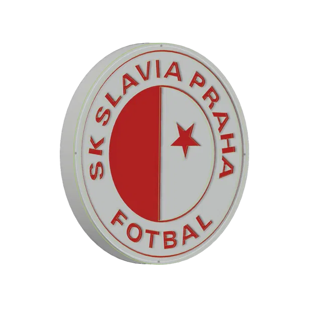 Huy hiệu SK Slavia Praha 3D - Quà tặng cho fan bóng đá - Image 1