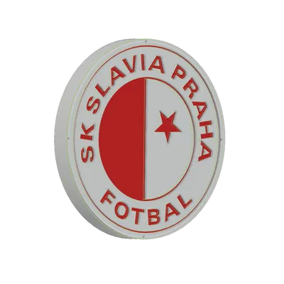 Huy hiệu SK Slavia Praha 3D - Quà tặng cho fan bóng đá
