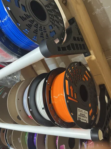 Giá treo tường cuộn filament dùng ống PVC 3/4" (Filament Spool Rack Wall Mount) - Image 2