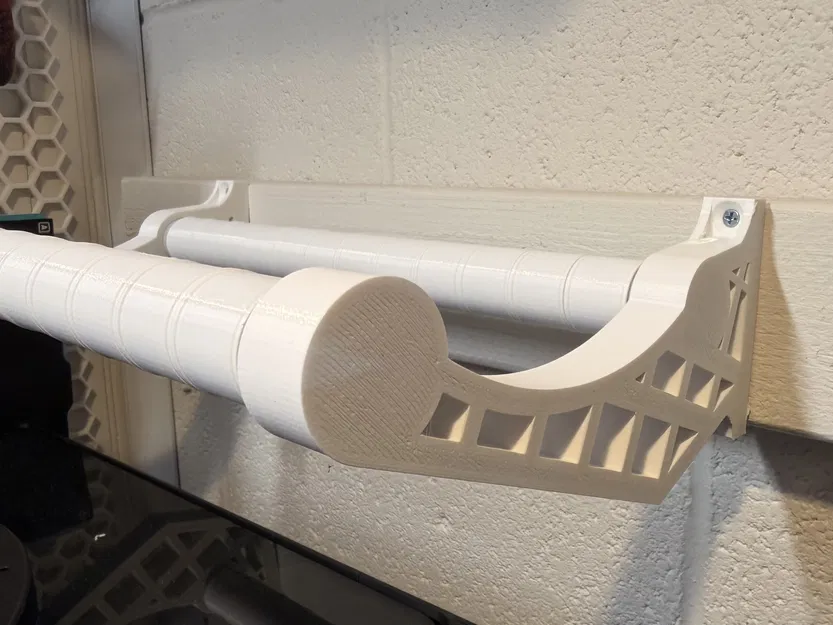 Remix giá treo cuộn filament ống PVC 3/4" gắn tường (fit 2x4) - Image 1