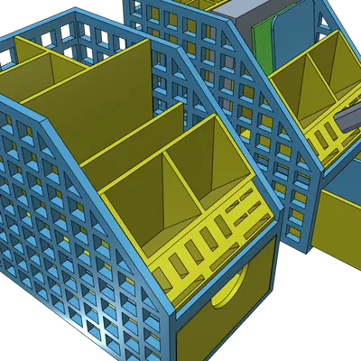 Khay organizer bàn làm việc in dễ, không cần support (đã test)