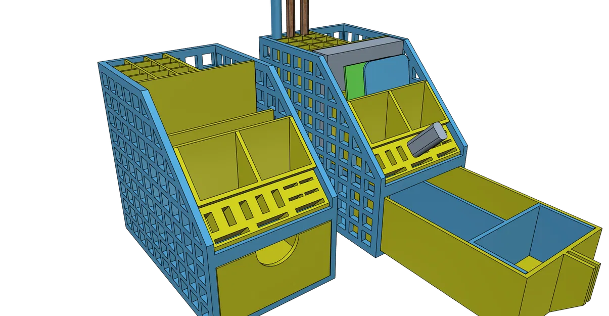 Khay organizer bàn làm việc in dễ, không cần support (đã test) - Image 6