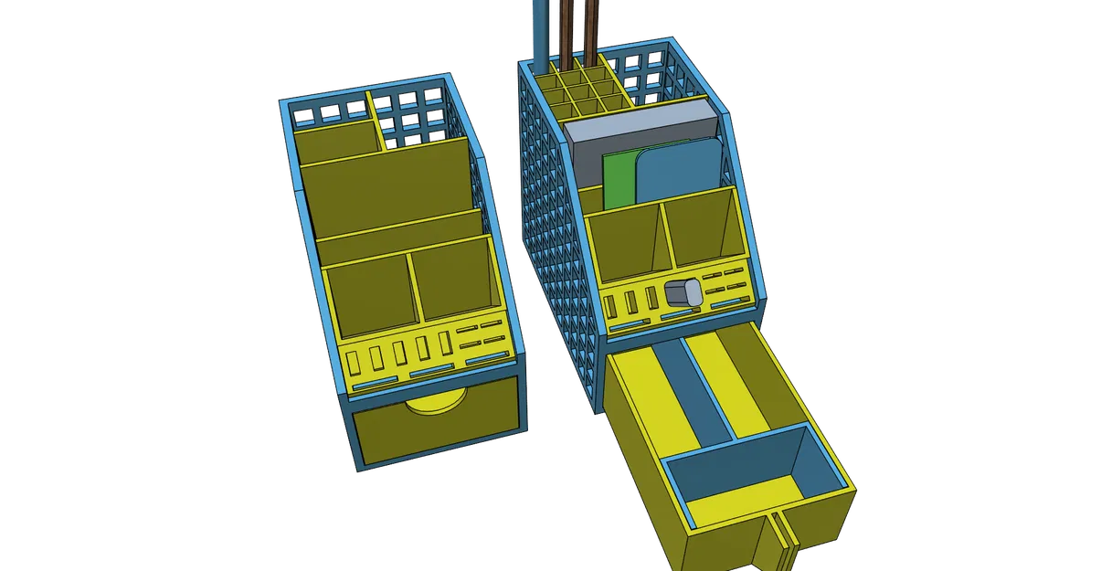 Khay organizer bàn làm việc in dễ, không cần support (đã test) - Image 10