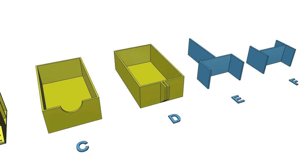 Khay organizer bàn làm việc in dễ, không cần support (đã test) - Image 12