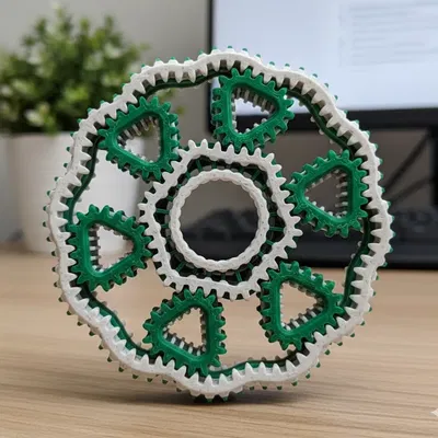 Bộ Bánh Răng Hành Tinh Hình Học – Fidget Cơ Khí Quay Siêu Nhanh