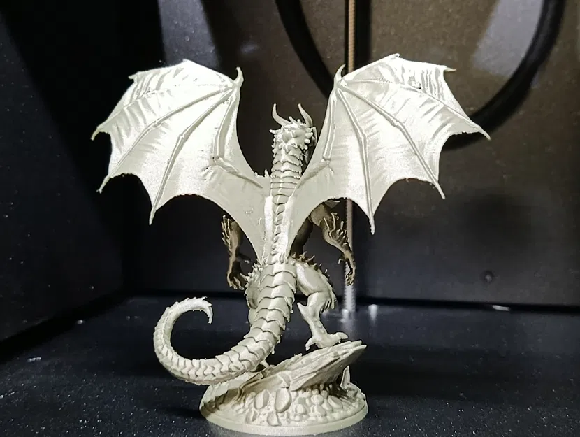 Tượng Rồng Có Cánh Hoành Tráng – Mô Hình Fantasy Có Đế (STL in 3D) - Image 5