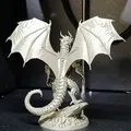 Tượng Rồng Có Cánh Hoành Tráng – Mô Hình Fantasy Có Đế (STL in 3D) - Thumbnail 5