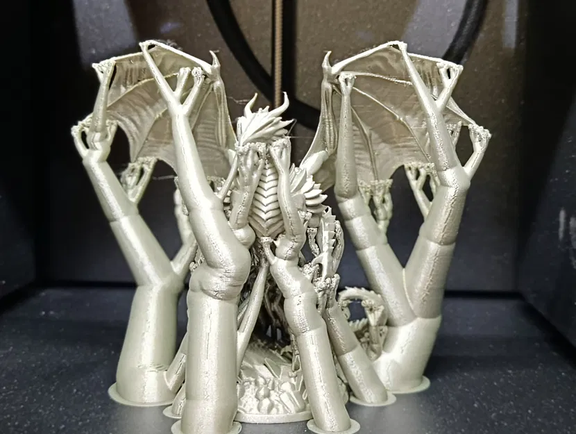 Tượng Rồng Có Cánh Hoành Tráng – Mô Hình Fantasy Có Đế (STL in 3D) - Image 6