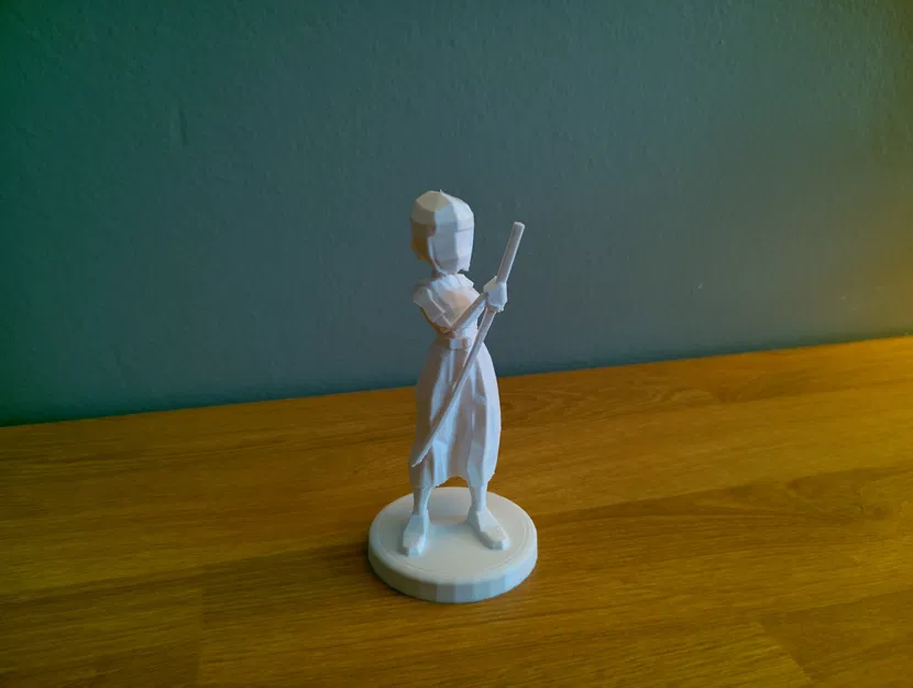 Cô Gái Samurai Low-Poly “Tomoe” – Figure Stylized In FDM - Image 1