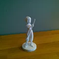 Cô Gái Samurai Low-Poly “Tomoe” – Figure Stylized In FDM - Thumbnail 1
