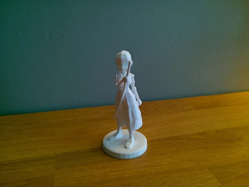 Cô Gái Samurai Low-Poly “Tomoe” – Figure Stylized In FDM - Image 3