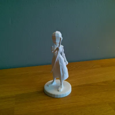 Cô Gái Samurai Low-Poly “Tomoe” – Figure Stylized In FDM