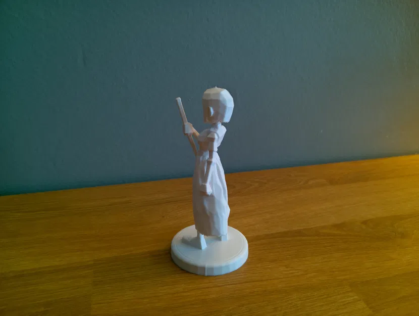 Cô Gái Samurai Low-Poly “Tomoe” – Figure Stylized In FDM - Image 4