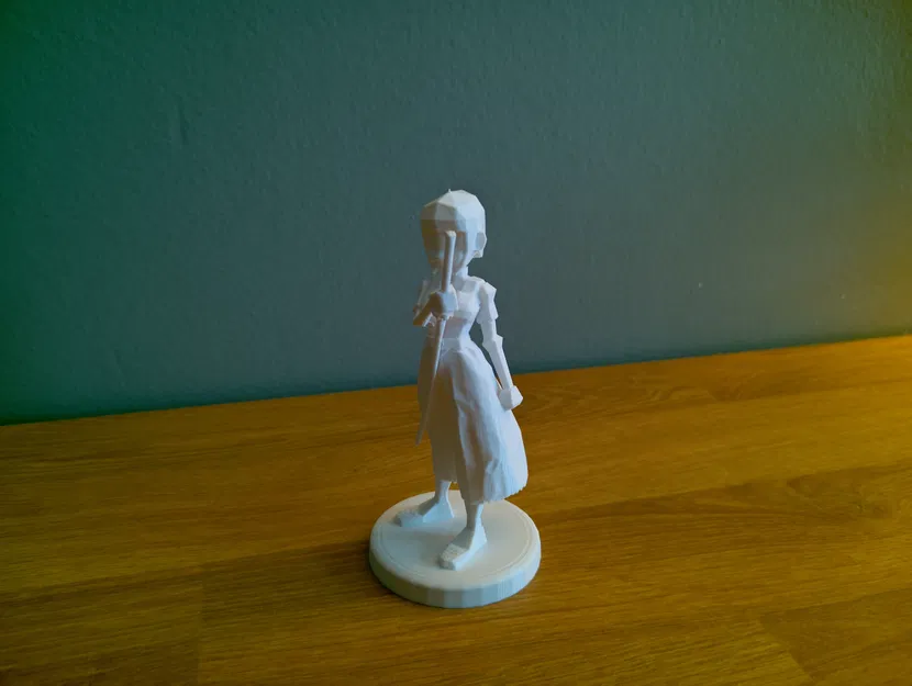 Cô Gái Samurai Low-Poly “Tomoe” – Figure Stylized In FDM - Image 6