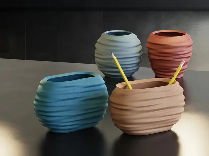 Chậu tự tưới Japandi Wabi-Sabi (Self-Watering Planter/Pot) - Image 1