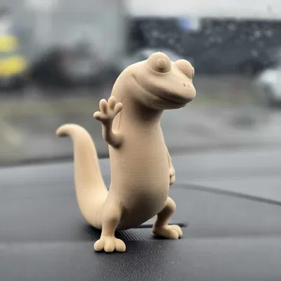 Mô Hình Thằn Lằn Vẫy Tay 3D Đáng Yêu Cho Dân Sáng Tạo