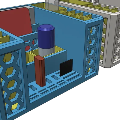 Khay organizer bàn làm việc dễ in, không support, đã test (Desk organizer)