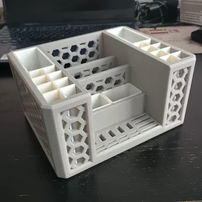 Khay organizer bàn làm việc dễ in, không support, đã test (Desk organizer)