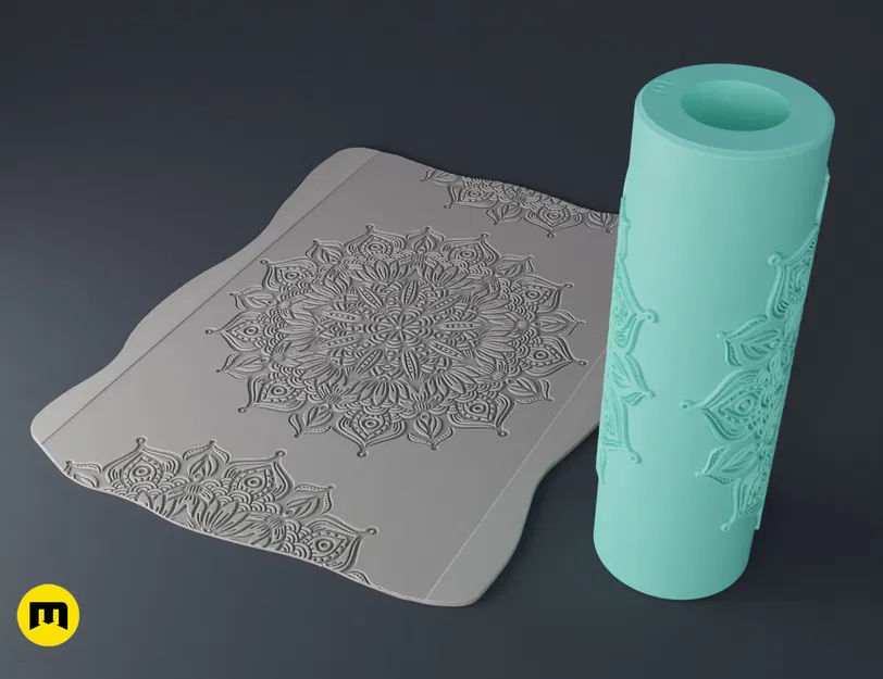 Con lăn tạo vân Texture Rollers - Mandalas #7 - Image 5