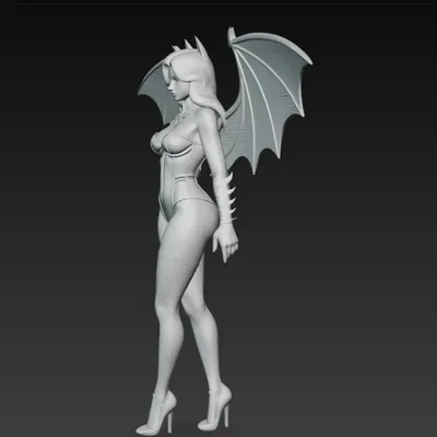 Mô Hình 3D Cô Gái Sexy Cánh Dơi Quyến Rũ