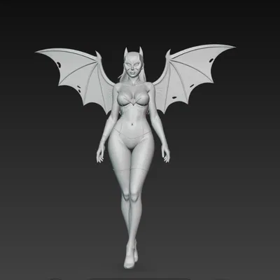 Mô Hình Nữ Dơi Đôi Cánh & Mặt Nạ - Quà Tặng Độc Đáo