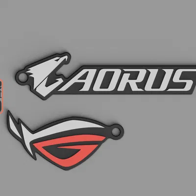Móc khóa Asus ROG - AORUS Gigabyte (Keychain/Portachiavi/Porte Clès)
