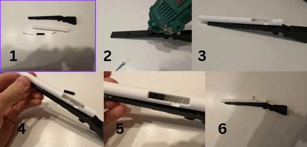 Kar98 Airsoft-Gewehr – Đồ chơi mini cơ khí in 3D - Image 2