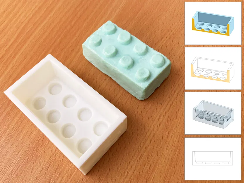 Khuôn xà phòng LEGO (LEGO soap mold) - Image 1