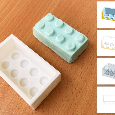Khuôn xà phòng LEGO (LEGO soap mold)